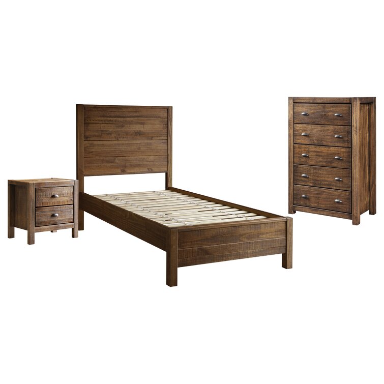 Grain wood furniture montauk deals size solid wood bed